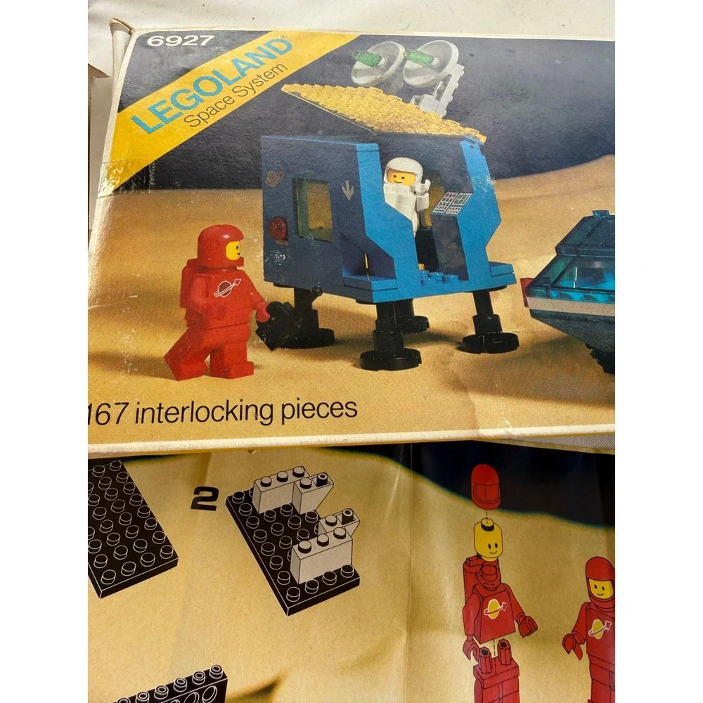 Vintage LEGO Space 6927 All Terrain Vehicle Legoland 1981 Box &‎ Instructions